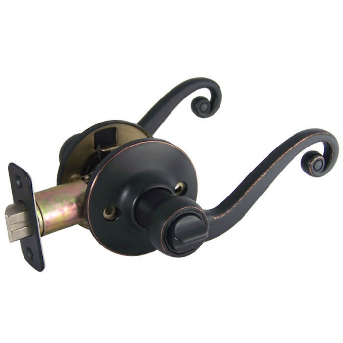   Impressions Livingston Oil Rubbed Bronze Door Lever Knob Hardware