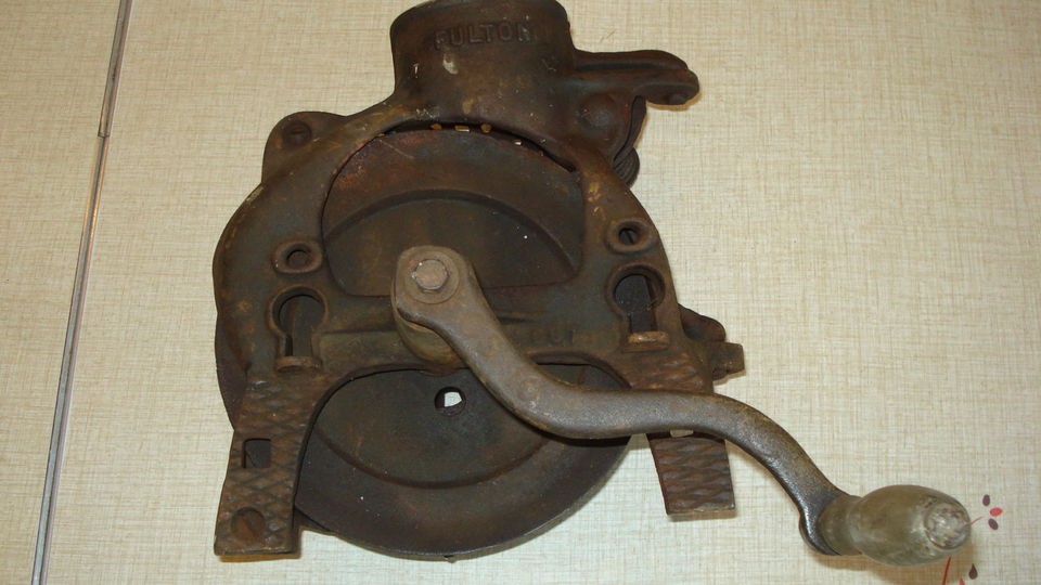 FULTON BOX MOUNT CORN SHELLER WITH NUBBER or WALNUT HULLER