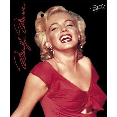 Original Marilyn Monroe Fleece throw Blanket 50 x 60 red dress 