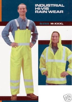 High Visibility Rainwear Jacket & Pants extra large