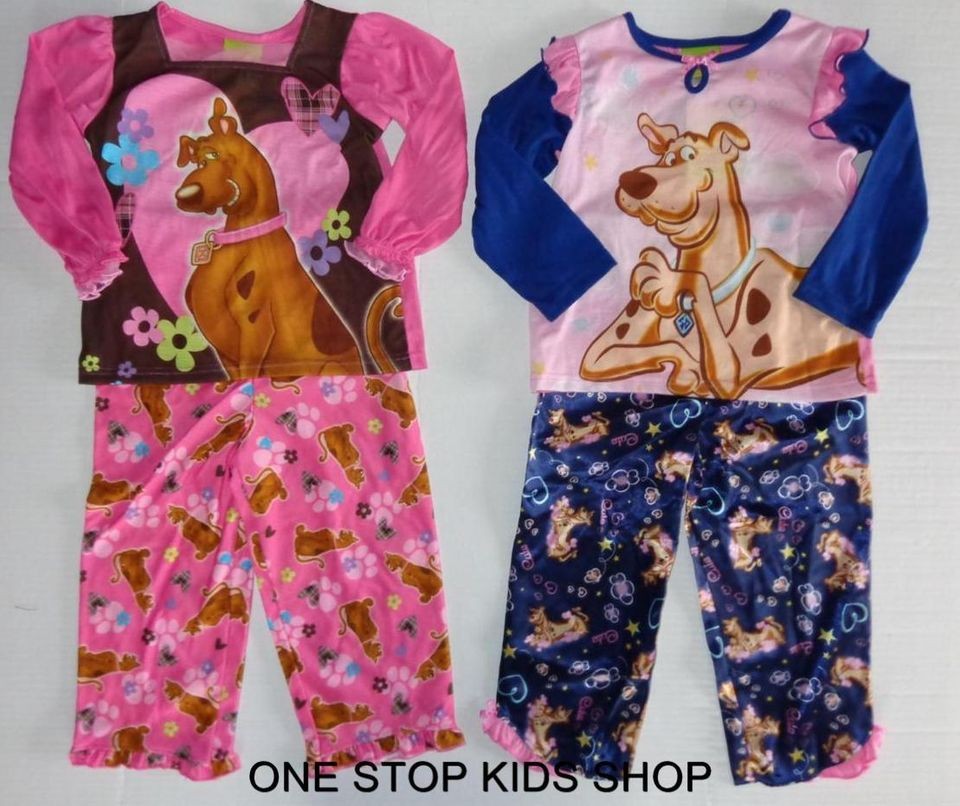 SCOOBY DOO Girls 2T 3T 4T 4 5 6 6X Pjs Set PAJAMAS Shirt Pants