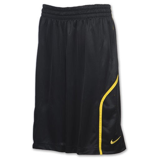 Nike LeBron James 330 Mens Basketball Shorts Black/Yellow #451129 012