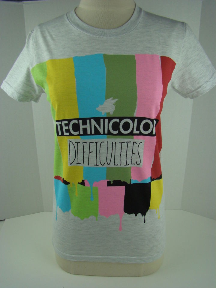 Glamour Kills Grey Technicolor Difficulties TeeShirt Junior 1172