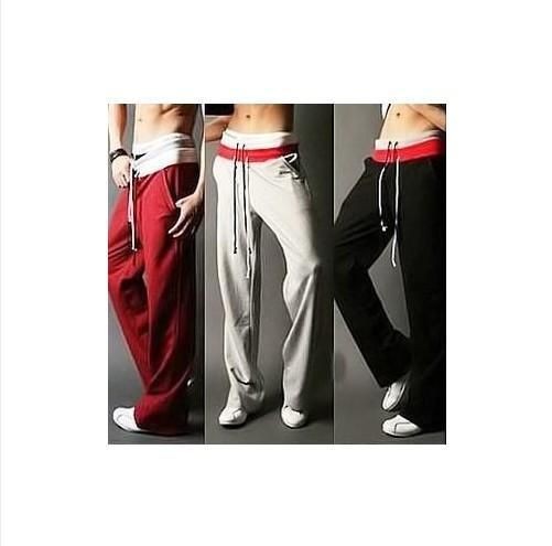 men s fashion double drawstring sweatpants sport trouser s m