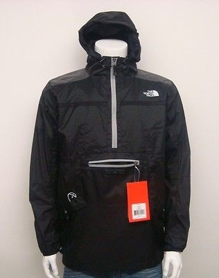 NORTH FACE MENS STEEP TECH ANORAK PULLOVER JACKET BLACK AYNQ JK3 