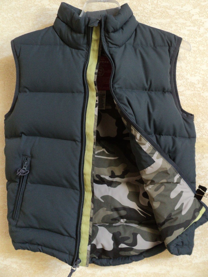 Union Bay DUCK DOWN VEST Jacket CAMO INSIDE Womens Size M CUTE