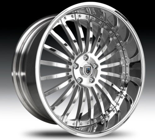 22 Asanti AF122 Chrome Wheels Rims 2 Piece