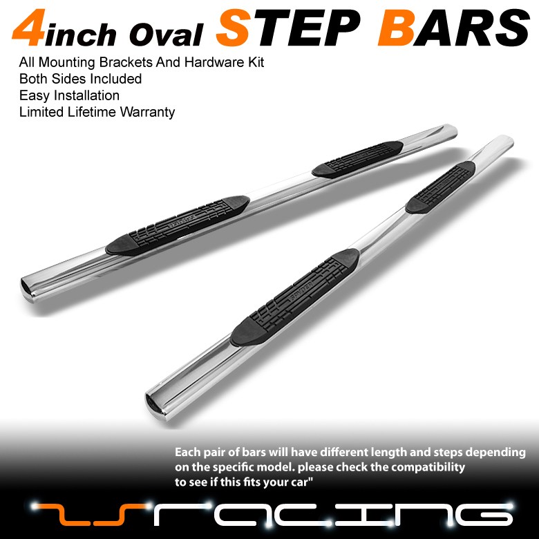 09 12 DODGE RAM 1500 QUAD CAB SIDE STEP NERF BAR STAINLESS STEEL 