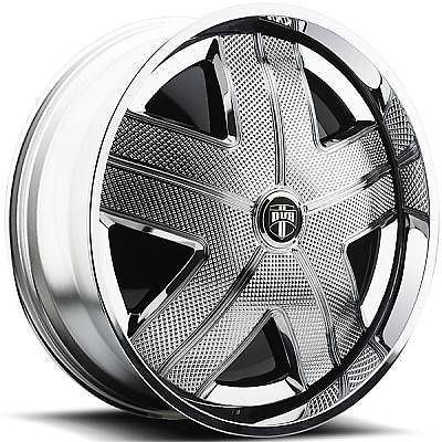 32 DUB SPIN HAM Wheel SET Chrome Spinner 32x10 RWD 5 & 6 LUG RIMS 