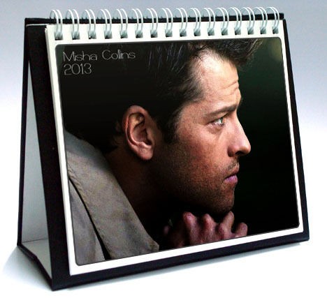 MISHA COLLINS 2013 Desktop Holiday Calendar SUPERNATURAL CASTIEL