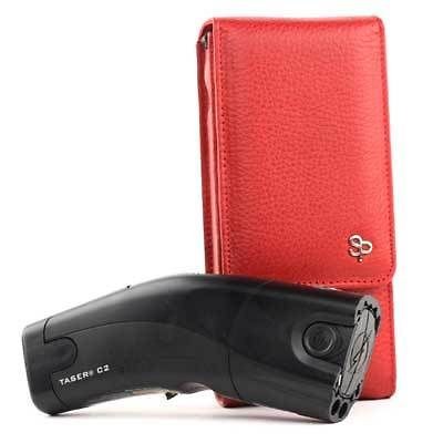 Taser C2 Red Sneaky Pete Holster (Belt Clip)