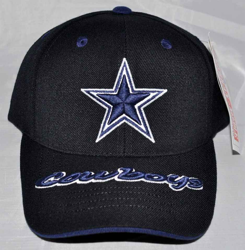 Dallas Cowboys NFL NWT Authentic Black Adjustable Hat/Cap 3D American 