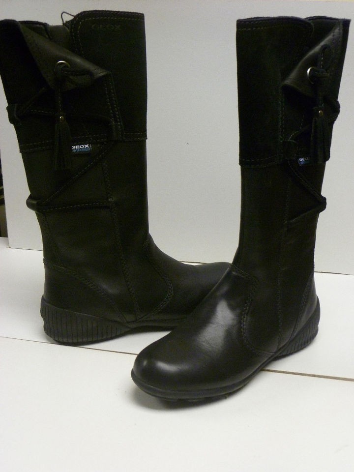 GORGEOUS GIRLS BLACK GEOX WATERPROOFBOOT​S EURO 28 30 32