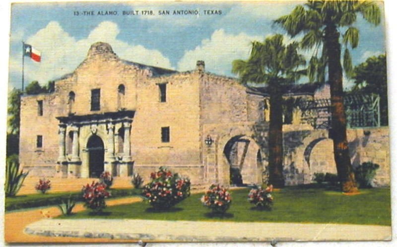 H1053 SAN ANTONIO, TX. POSTCARD, THE ALAMO