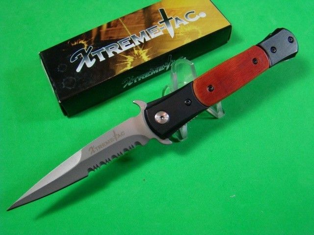 Assist Open SS Big Als Chicago Ice Pick Stiletto Pocket Knife 