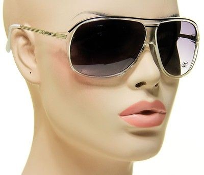 New Adventure Girl DG Aviator Black White Lines Transparent Clear 