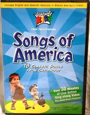 Cedarmont Kids Songs of America NEW DVD 18 Classic Songs from 