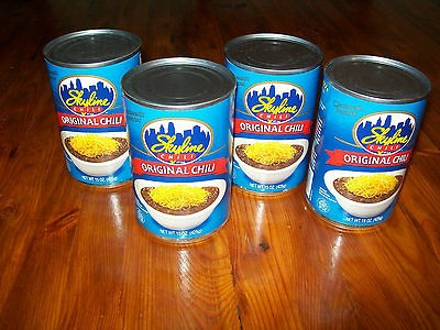   Chili Chili 4 Cans 15 oz. Cincinnati Ohio World Famous Chili Lot