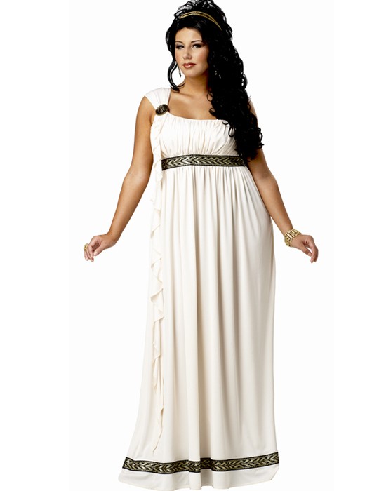 Womens Greek Roman Olympic Goddess Adult Plus Size Halloween Costume 