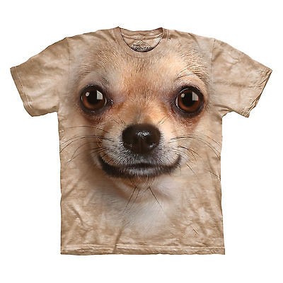   MOUNTAIN CHIHUAHUA FACE SIZE LARGE CUTE MEXICAN PUPPY DOG PET T SHIRT