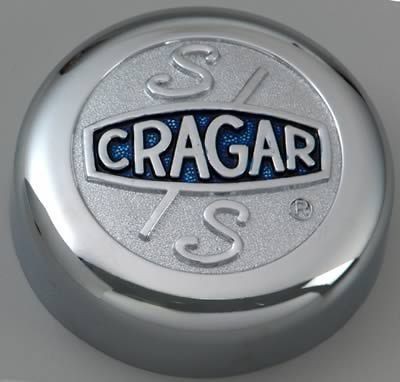 Cragar Center Cap Bolt On Flat Chrome Aluminum 09080 Cragar Logo