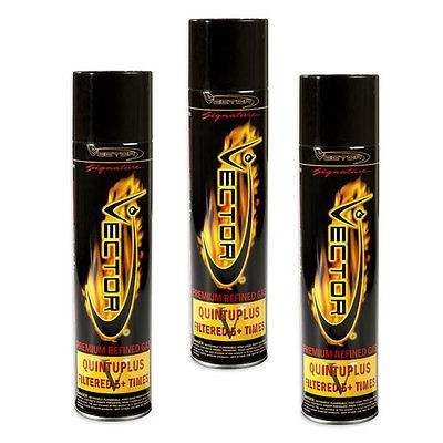 Vector Butane Cans 3 Pack – Quintuple Refi​ned (32.4 oz)