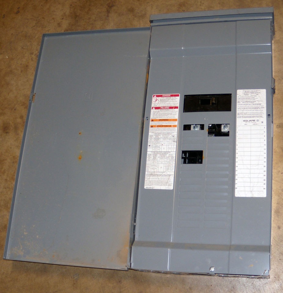 Square D 200 Amp Main Breaker Panel 3R 2 pole 30 circuits BX30R