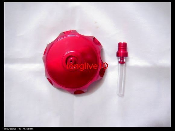 New ATV Quad Motorcycle Aluminium Gas Fuel Tank Cap Red Color