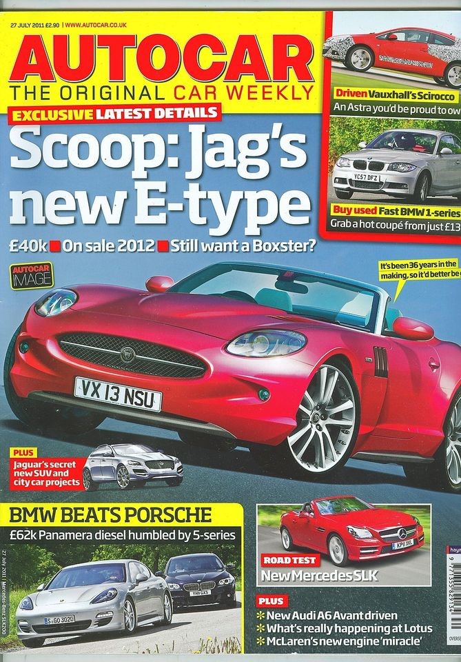 AUTOCAR magazine 27/7/11 feat. 535d/Panamera Diesel, Atom V8, SLK200 