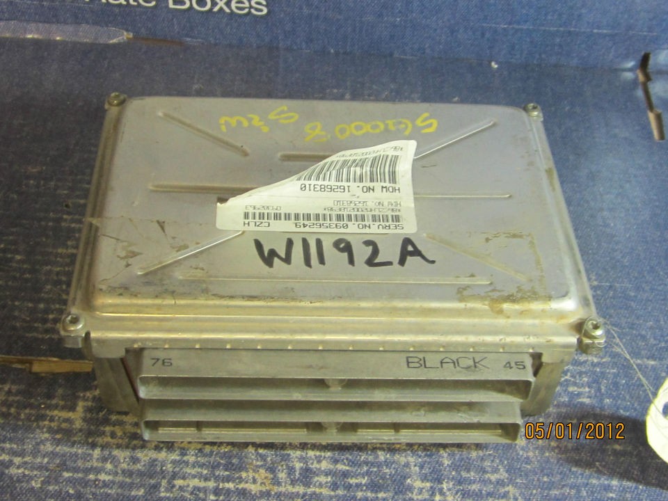 W1192A) 00 CHEVY CAVALIER ENGINE CONTROL MODULE 09356249,,, 590 05557