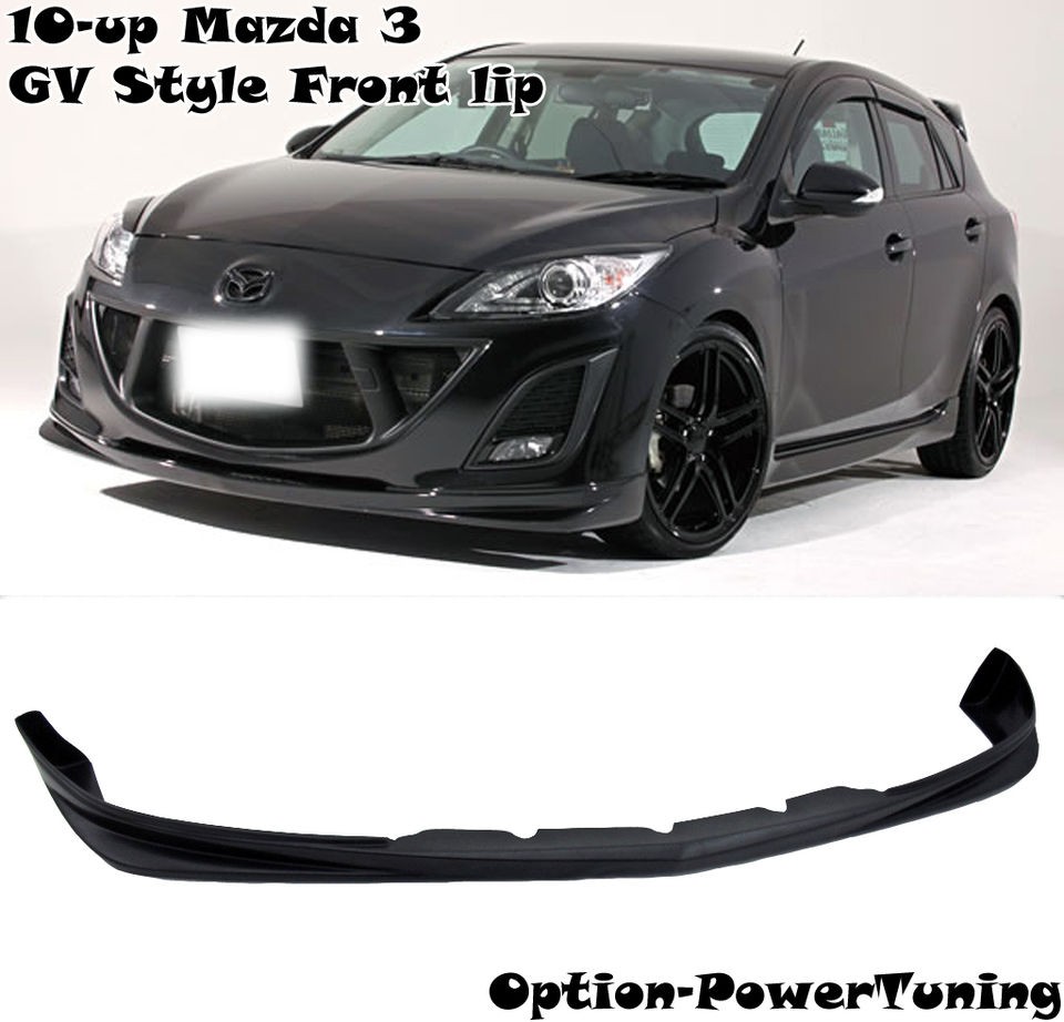   Mazda 3 GV Style Front Bumper Lip kit Spoiler PU JDM 4Dr (Fits Mazda