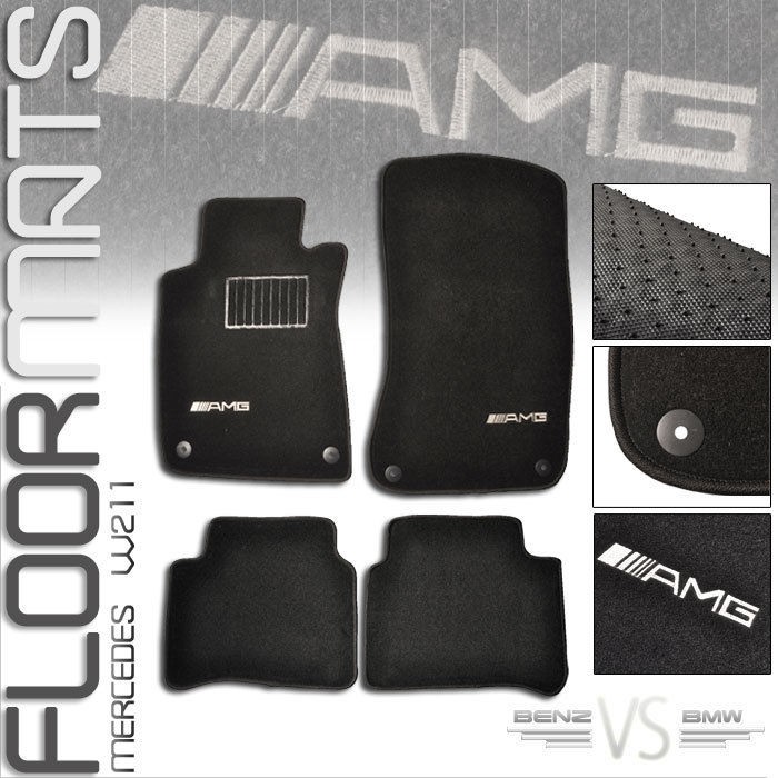 03 04 08 MERCEDES W211 E CLASS CARPET FLOOR MATS w/LOGO (Fits E320)