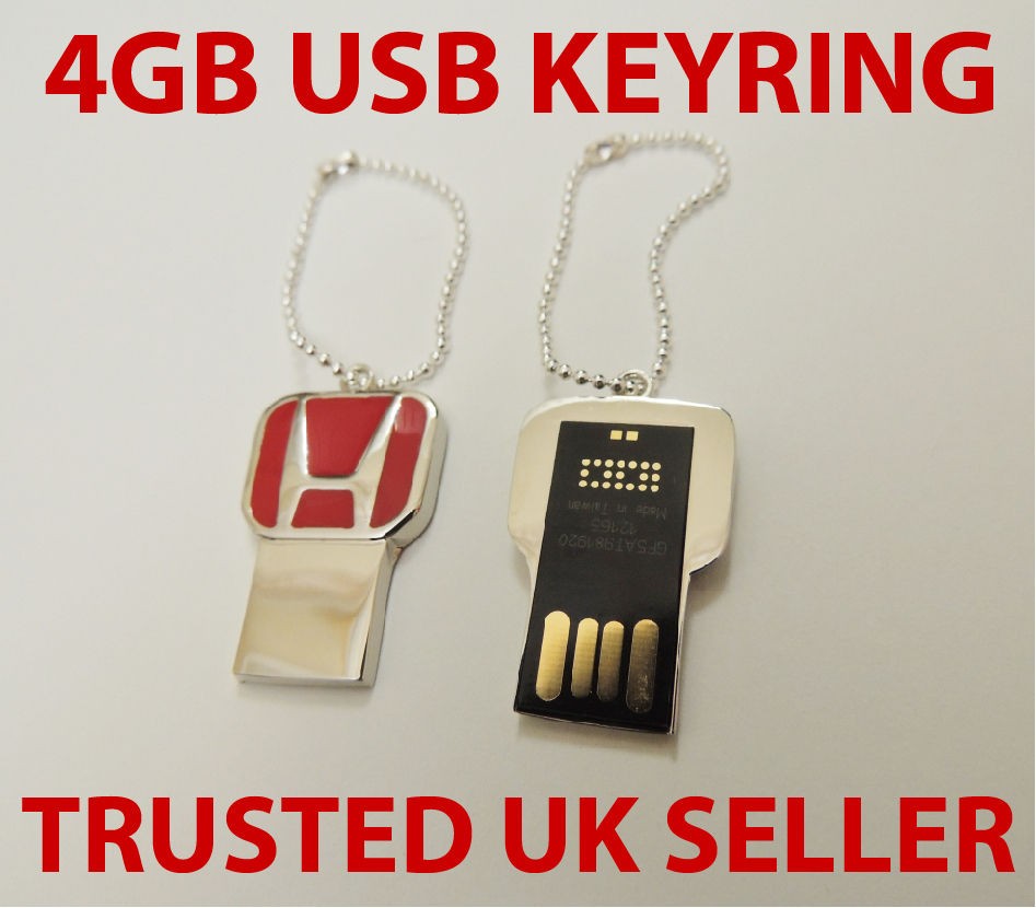 Honda 4GB USB Keyring   Civic Integra Accord K20 Type R DC5 EP3 FN2 