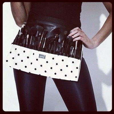 Make up Artist Brush and tool belt roll MUA, brushes Kit