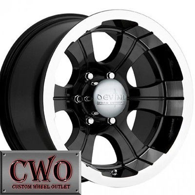 15 Black Devino Style 349 Wheels Rim 5x114.3 5 Lug Jeep Wrangler 