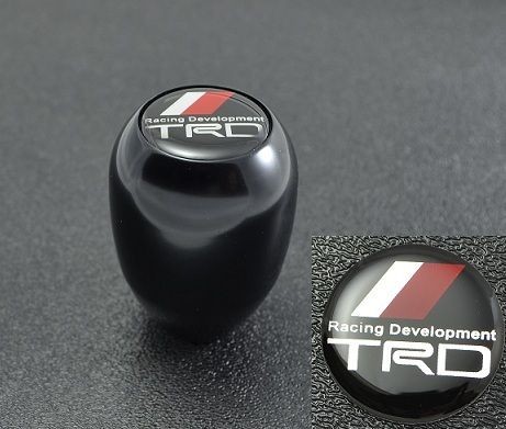 BLACK TYPE R STYLE MT MANUAL TRANSMISSION GEAR SHIFT KNOB W/ TRD 