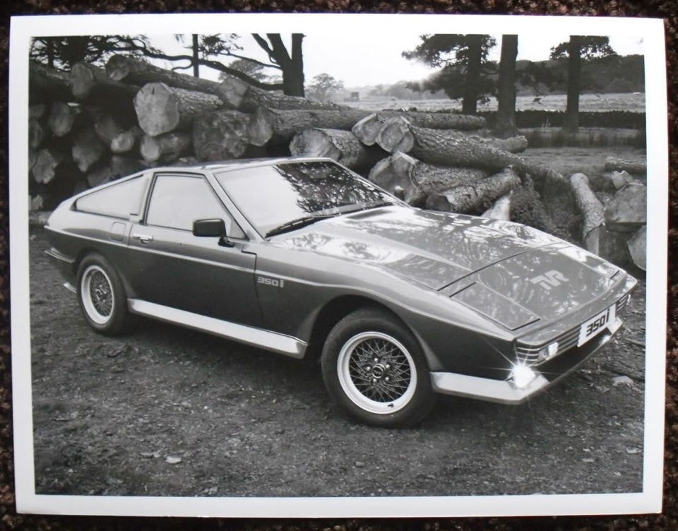 TVR 350i PRESS PHOTOGRAPH BLACK & WHITE 1986