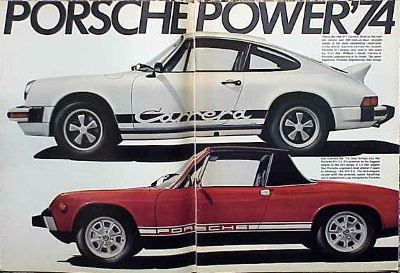 1974 Porsche Carrera & 914 ORIGINAL Vintage Ad BUY 5+= FREE SHIP C MY 