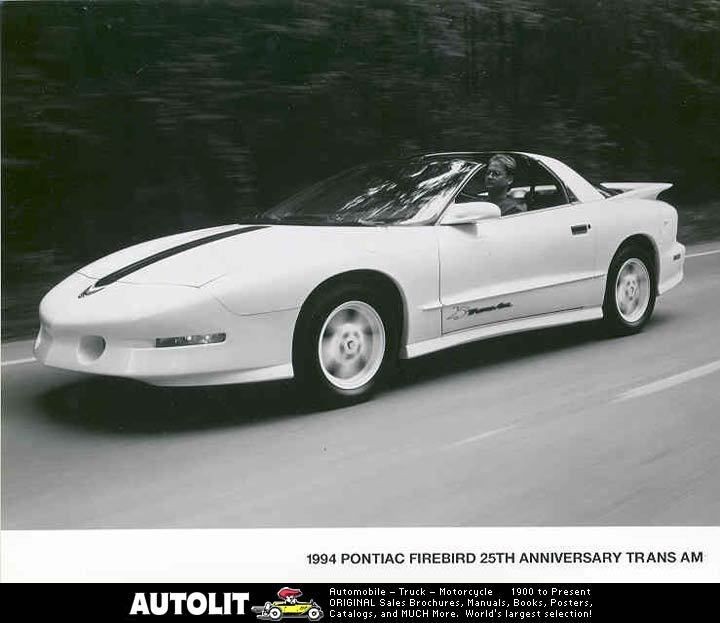 1994 Pontiac Firebird 25th Anniversary Trans Am Automobile Photo 