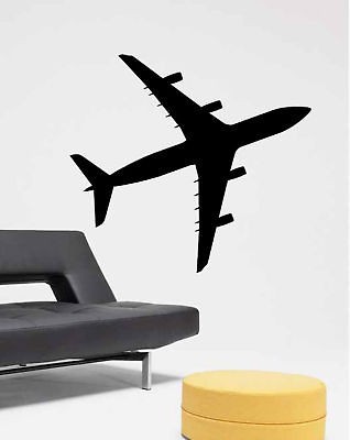 Boeing 747 Airplane Air Plane Kid Room Wall Vinyl Decal