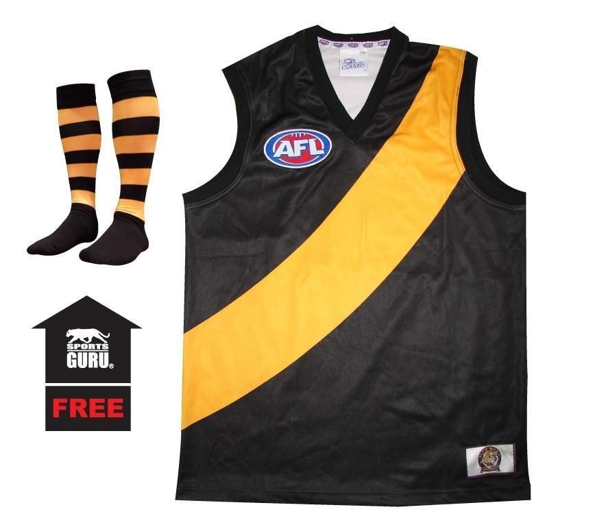 New Baby Kids Adults AFL Football Jumper Guernsey Richmond Tigers 