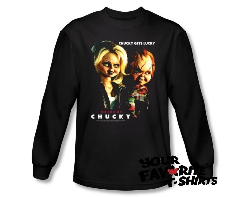 Officially Licensed Bride Of Chucky Chucky Gets Lucky Long Sleeve 