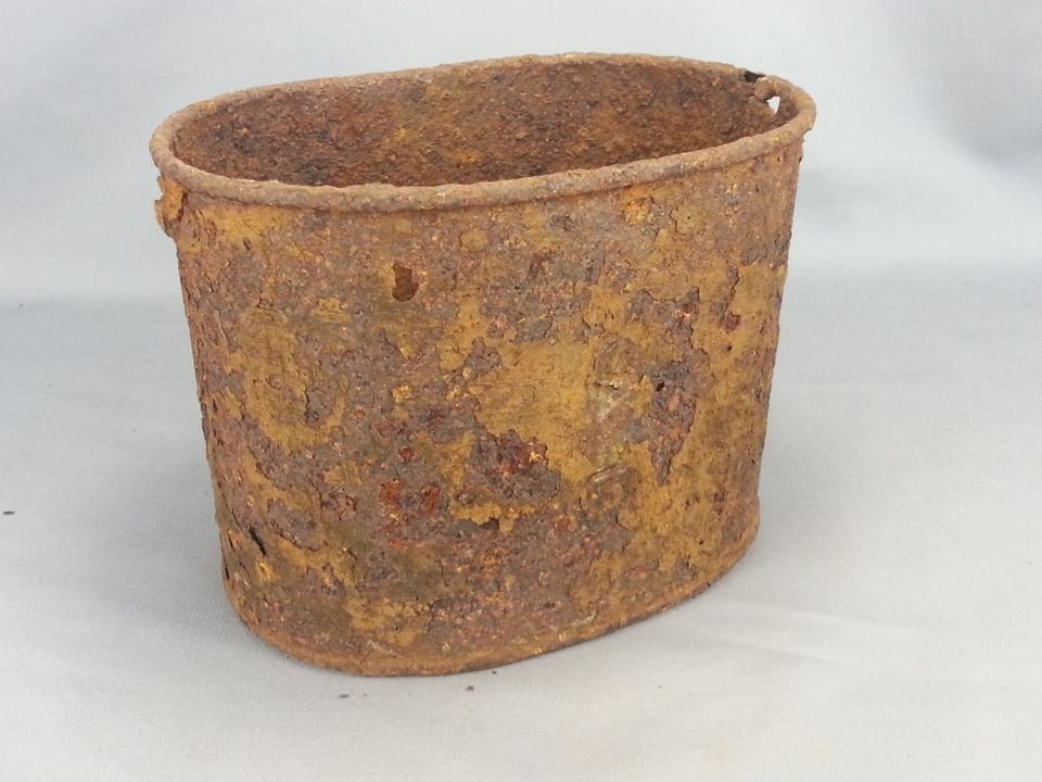 WW1 GERMAN MESS TIN FROM BATTLEFIELD