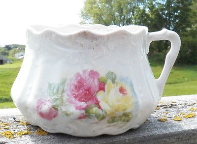 Ant/Vtg Germany Mustache? Cup w/Roses Design 812