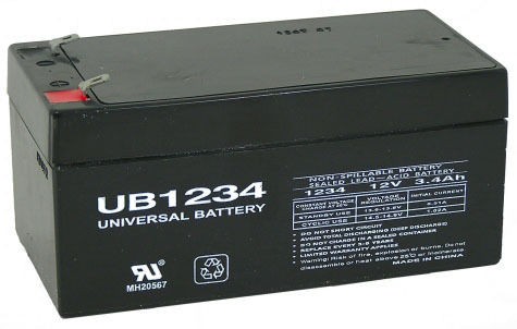 UPG APC BACK UPS ES350 One New Battery 12 Volt 3.4Ah Battery