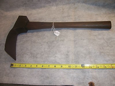   Vintage Woodworkers / Shipbuilding / Hewing Primitive Tool with Handle