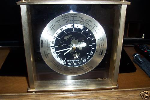 SEIKO WORLD CLOCK   VERY NICE CRAFTSMANSHIP