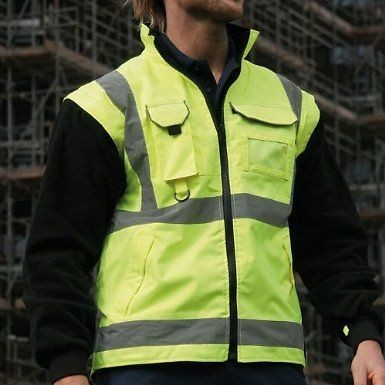 Blackrock Highland Inner Hi Vis Jacket Yellow High Viz Coat Visibility 