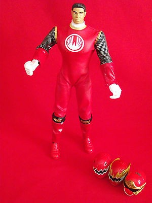 Power Rangers Red Action Figure 12 Ninja Storm Three Mini Masks 