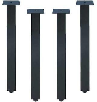   Black Metal Dining Table Legs 28 Tall Adjustable/Furniture 50003 4